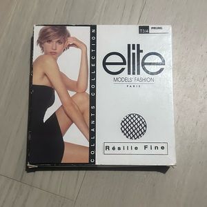 Elite Prune Collants T3/4 Résille Fine